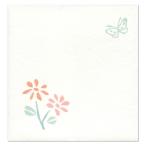 RYU-RYU 和風ポチ袋 ハーフサイズ 無地 花と蝶々 WPB-10 5枚入 お札が二つ折りで入るサイズです ポチ袋 リュリュ