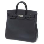 HERMES トートバッグ オータクロア40 SV金具 Z刻印 黒 トゴ(58099)