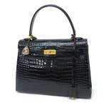 ハンドバッグ クロコダイル シャイン J