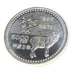 H9 Nagano Olympic commemorative coin 5 thousand jpy silver coin ice hockey memory money [ used ](63517)