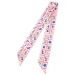 エルメス HERMES スカーフ ツイリー 馬着 トゥイリー ローズ/ブルー/ヴェール(64040)