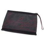 Christian Louboutin клатч Logo стежок чёрный кожа [ б/у ](64280)