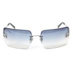 シャネル CHANEL グラデーション サングラス リムレス ココマーク 62□15-120 【中古】(65907)
