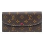 ルイ・ヴィトン LOUISVUITTON 長財布 ポルトフォイユ・エミリー M60697 モノグラム フューシャ 【中古】(68353)