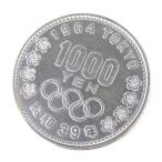  Showa 39 год Tokyo Olympic 1000 иен серебряная монета TOKYO товар среднего качества память деньги памятная монета памятная серебряная монета 1964 год [ б/у ](69663)