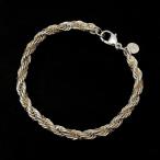 ティファニー TIFFANY&amp;Co. ツイストチェーンブレスレット /シルバー、ゴールド/SV925、14K【中古】(70165)