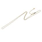  цепь колье 18 золотой венецианский флис ride модель / Gold /K18YG 3.0g максимальный 46cm [ б/у ](70376)