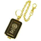 . остров драгоценный металл .. оригинальный золотой in goto10g сумка очарование Gold балка ingot 24 золотой позолоченный рамка-оправа [ б/у ](71586)