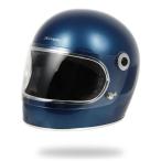 ショッピングレトロ ビンテージフルフェイスLAMP2 ヘルメット horizonヘルメット フローグロスブルー bike