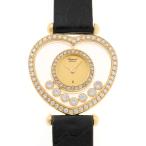 Chopard ショパール ハッピーダイヤモンド ハート 7Pダイヤ クォーツ 20/4516-0001 750YG レディース 時計 2510284