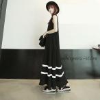 リゾートワンピース　旅行　夏　サマードレス　リゾート　レディースドレス　ビーチドレス　スカート　海辺　　　着痩せ　20代30代40代