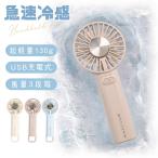 冷却ハンディファン 冷却プレート付 瞬間冷却 大風量 携帯扇風機 小型 卓上 扇風機 充電式 Type-C 軽量 静音 ネッククーラー 暑さ対策 レディース メンズ 通勤