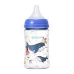 PIGEON ピジョン 母乳実感 哺乳びん 240ml 3ヵ月頃~ 軽くて割れにくいプラスチック製 Sea ガラスの様なプレミアムな透明度(T-
