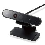エレコム WEBカメラ UCAM-CF20FBBK 200万画素 フルHD 1080p 30FPS Windows Hello顔認証対応 マイク