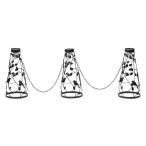 ソーラークローズゲート（Birds&Leaves）SS22-0502 チェーン ガレージ LEDライト