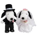 【即納】SNOOPY(スヌーピー) スヌーピー＆ベル ウェディング 洋風 ぬいぐるみ L 182076 ブライダル ウェルカム ドール