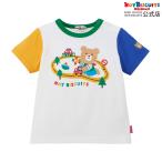 ミキハウス ビーンズ×乗り物プリント 半袖Tシャツ マルチカラー 80cm 90cm 100cm 110cm 120cm ホットビスケッツ HOT BISCUITS