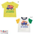ミキハウス ビーンズ 乗り物半袖Tシャツ アウトレット 黄 マルチカラー 80cm 90cm 100cm 110cm 120cm ホットビスケッツ HOT BISCUITS