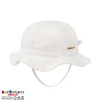 ミキハウス チューリップハット(帽子) 白 3S(40-44cm) SS(44-48cm) S(48-50cm) M(50-52cm) ホットビスケッツ HOT BISCUITS
