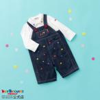 ショッピングミキハウス ミキハウス 出産祝い 内祝い くるま刺繍 オーバーオール＆ポロシャツセット【BOX付き】 インディゴブルー 70cm 80cm 90cm ホットビスケッツ HOT BISCUITS