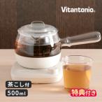 ショッピング電気ケトル 電気ケトル おしゃれ ビタントニオ Vitantonio ガラスケトル KYUSU VEK-30 急須 特典付 電気ポット 湯沸し ティーポット 茶こし付 タイマー 緑茶 薬膳茶　ギフト