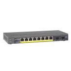 [ производитель производство конец товар ]NETGEAR переключение ступица Giga 8 порт Smart (PoEx8 46W/SFPx2) L2 VLAN QoS ACL I