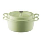  балка Miki .la литье сигнал low кастрюля 22cm жемчуг зеленый нет вода кулинария специальный рецепт книжка есть печь pot раунд GRN22R
