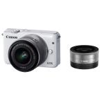CANON（キヤノン）EOS M10 ダブルレンズキット（15-45mm, 22mm）ホワイト EOSM10WH-WLK