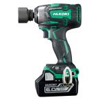 HiKOKI( высокий ko-ki) 18V беспроводной ударный гайковерт заряжающийся 6.0Ah lithium ион батарейка, быстрое зарядное устройство, предварительный батарейка, с футляром WR18DBDL