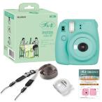  Fuji Film (FUJIFILM) камера мгновенной печати Cheki instax mini8 плюс контактный . линзы * оригинальный плечо с ремешком . мята 60c