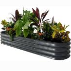 BAOYOUNI Rays do сад bed пик поднят сад box metal ящик-плантатор цинк металлизированный большой металлический steel комплект наружный растения 