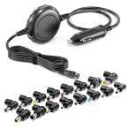 Outtag 車載充電器 90W カーチャージャー15V 16V 16.5V 18V 18.5V 19V 19.5V 20V ノートパソコン ユニバー