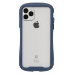 iFace Reflection iPhone 11 Pro Max ケース クリア 強化ガラス (ネイビー)