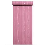 洗える着物反物　a-28　ウメ柄・紫ピンク地