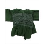 兵児帯 男衆 No.303  深緑地・竹柄