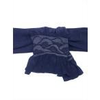 ショッピング兵児帯 端絞り兵児帯  No.307   濃紺地・波花柄・正絹