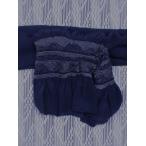 兵児帯 【訳アリ】 No.308  濃紺地・波柄