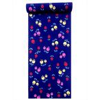 子供 浴衣 反物 3.8m No.716  紺地・チューリップ柄・注染染め