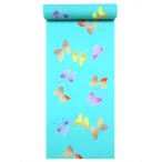 ショッピング子供 浴衣 子供 浴衣 反物 (5.7m) No.781  ブルー地・チョウ柄・注染染め