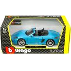 ミニカー　ブラゴ　1/24　ポルシェ　718　ボクスター　青色　　予約商品