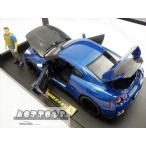 ワイルドスピード ミニカー　1/18　GTR　R35　2009　ブライアンのフィギュア付　LED点灯　紺色　ワイルドスピード9　JadaTOYS　　予約商品