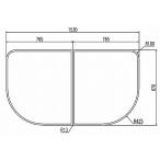 INAX 風呂フタ YFK-1594B-K