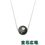 宝石広場オリジナル １Ｐブラックパール スルーネックレス パール直径約１２．４ｍｍ 新品 ジュエリー