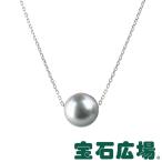 パール ジュエリー 宝石広場オリジナル １Ｐセミブラックパール スルーネックレス パール直径約９．３ｍｍ  新品  ジュエリー