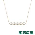 パール ジュエリー 宝石広場オリジナル 5Pパール バーネックレス パール直径約7.0〜7.1mm  新品 レディース ジュエリー