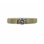 イエローゴールド ダイヤモンド シンプル リング