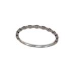 ホワイトゴールド 極細 ファッション リング