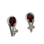 K14WGガーネットイヤリング