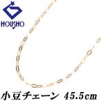  цепь колье K18 розовое золото маленький бобы цепь 45.5cm.. металлы только камень нет бесплатная доставка б/у . правильный 901772