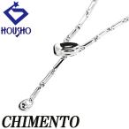 ki men to цепь колье K18 белое золото CHIMENTO 45.0cm средний пустой металлы только камень нет б/у . правильный 903379